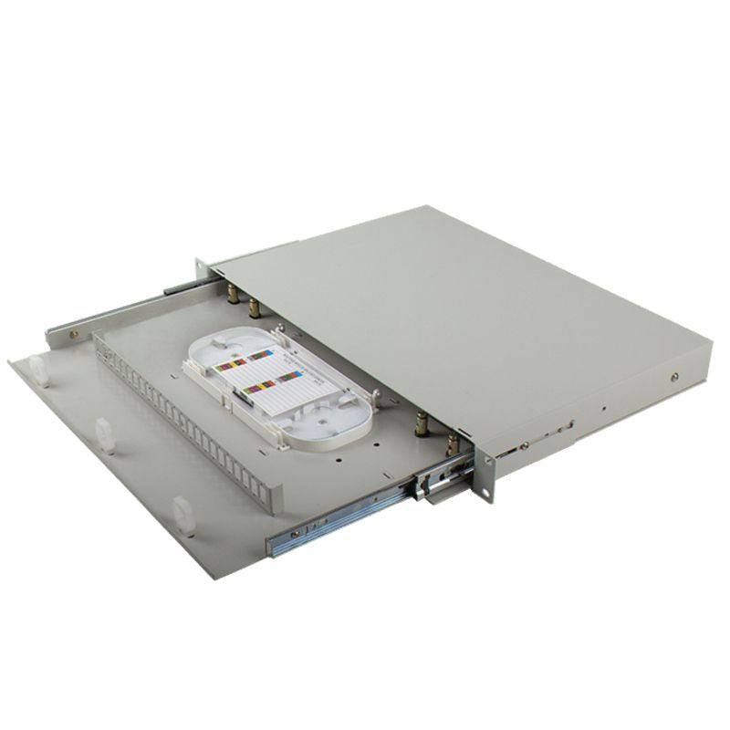 Panneau de brassage fibre optique avec 24 plaques d'adaptation SC, FC, LC, ST, 48 épissures