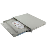 Panneau de brassage fibre optique avec 24 plaques d'adaptation SC, FC, LC, ST, 48 épissures