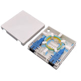 2 port fiber optic cable wall plate loaded with 2 sc upc adapter oulets