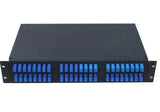 48 port metal rack mounted fiber patch panel with sc upc adpater for 48 splices