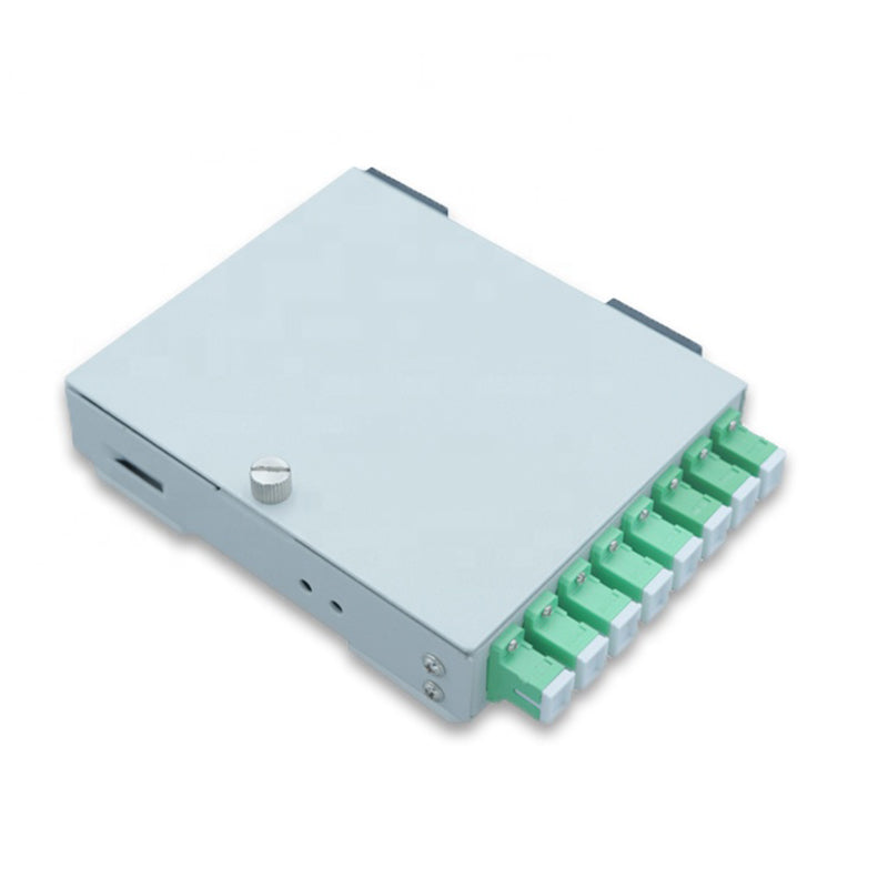 8 port optical termination box with 8 sc apc adapters