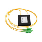 1x2 single mode fiber optic splitter with abs plastic box for splitting optical beam
