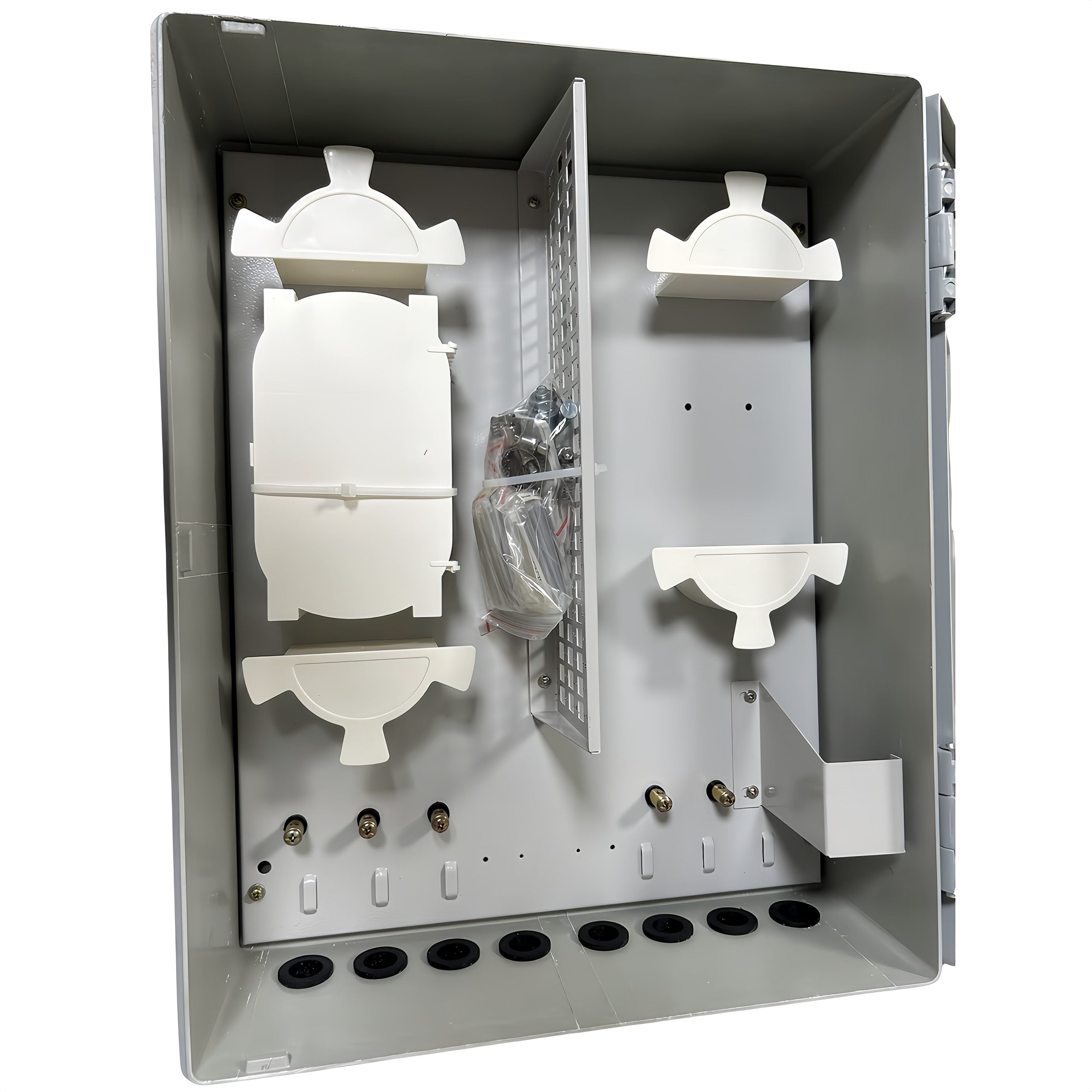 Outdoor  2 in 2 Out Fiber Distribution Box For 96 Cores Splice
