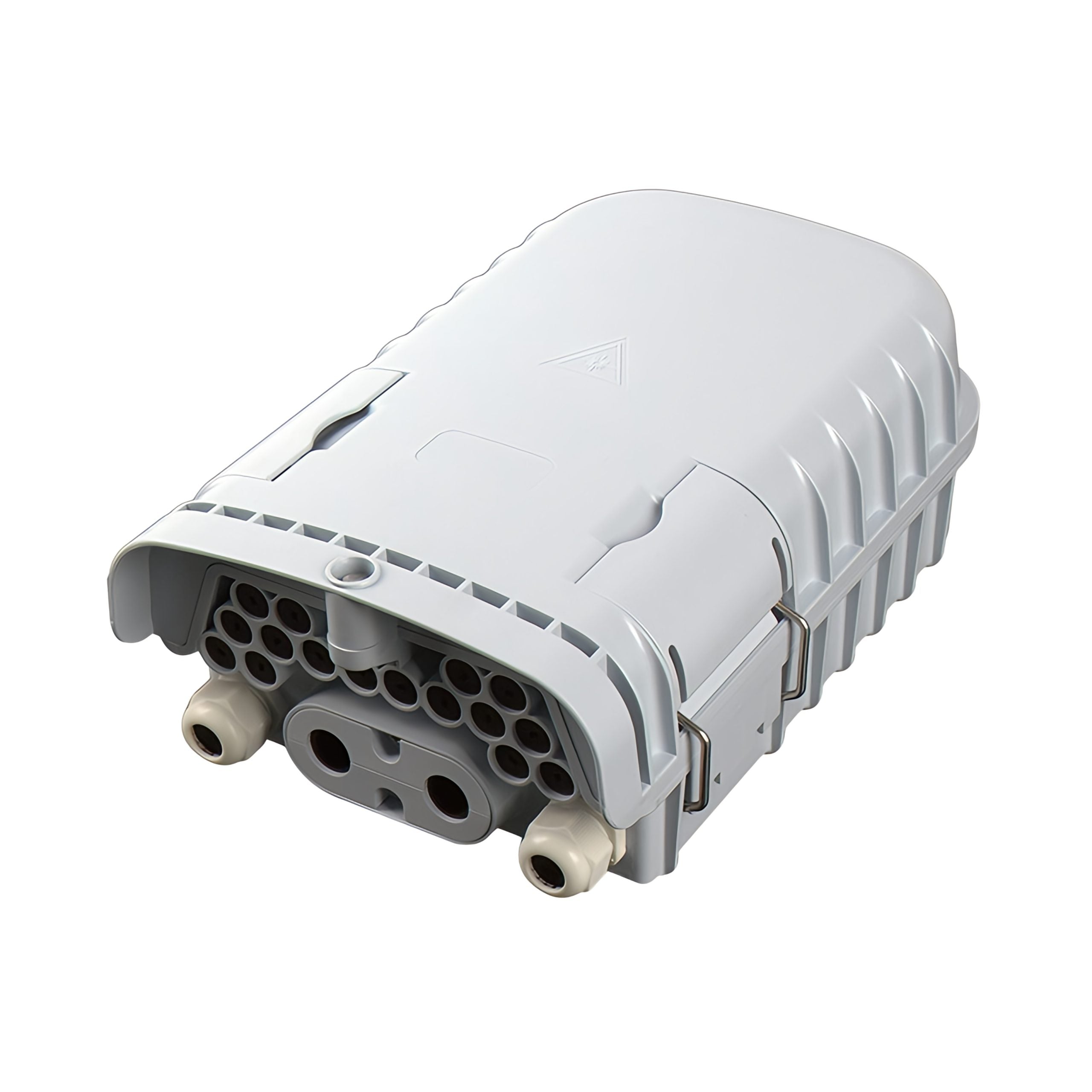 waterproof 16 port fiber splitter distribution box with 3 cable inlet for splices and 1x16 splitting