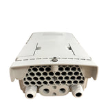 4 in 32 out port fiber optic distribution box for max 72 cores splices and optical signal splitting