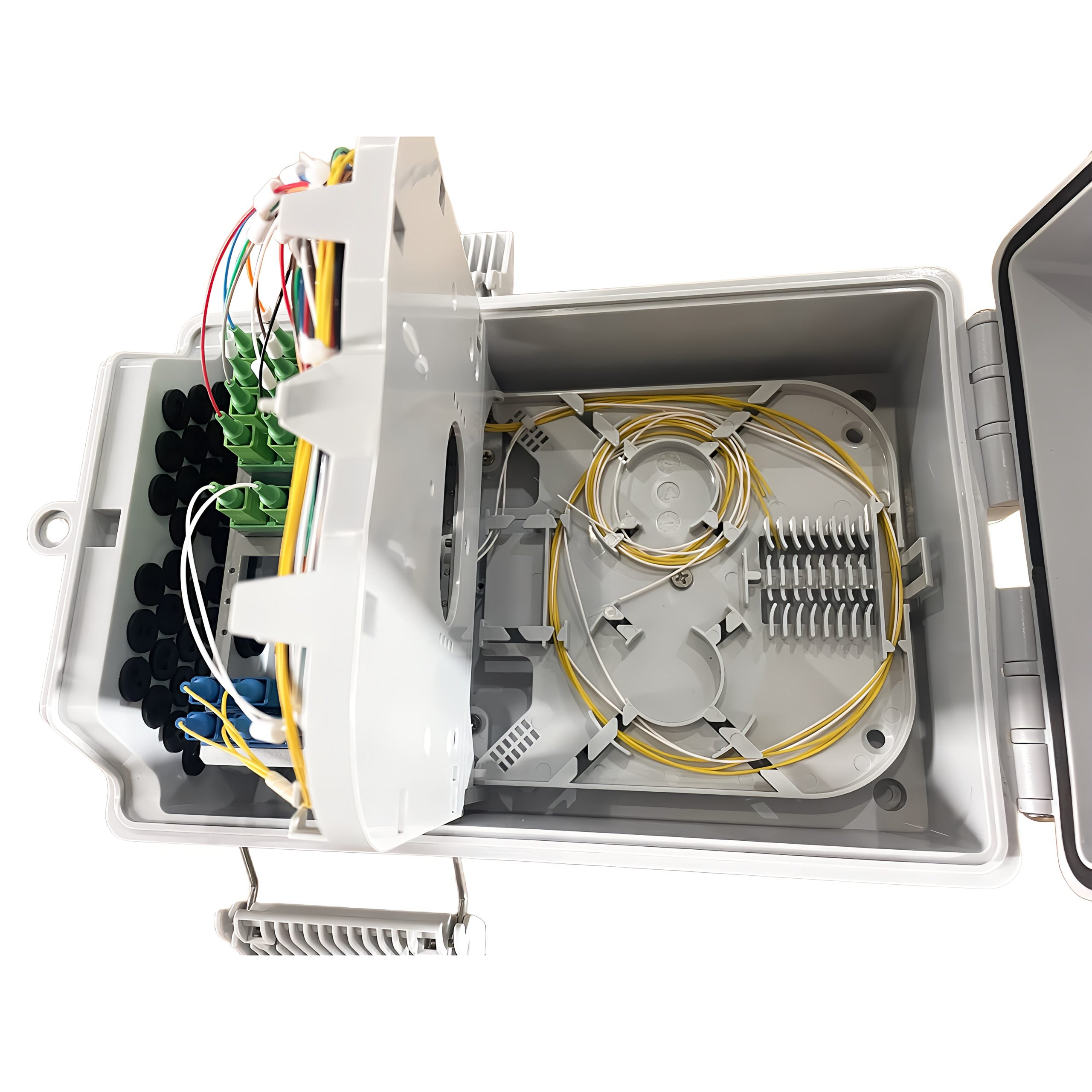 32 Port Fiber Optic Distribution Box, 72 Splices