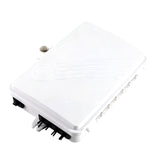 wall mounted 8 port fiber optic distribution box with 1 cable inlet for 8 cores splicing, protection and splitting