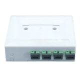 indoor 4 cores fiber access terminal box with 4 adpater ports for ftth fttb network