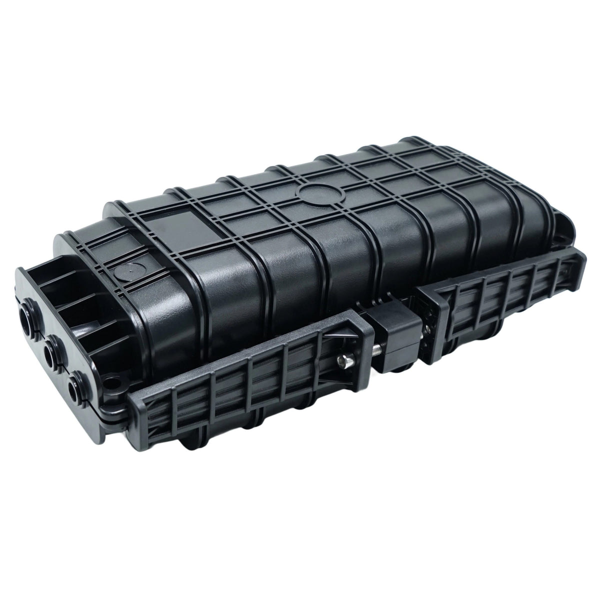 3 in 3 out 24 cores fiber optic inline splice closure with 10 splice tray