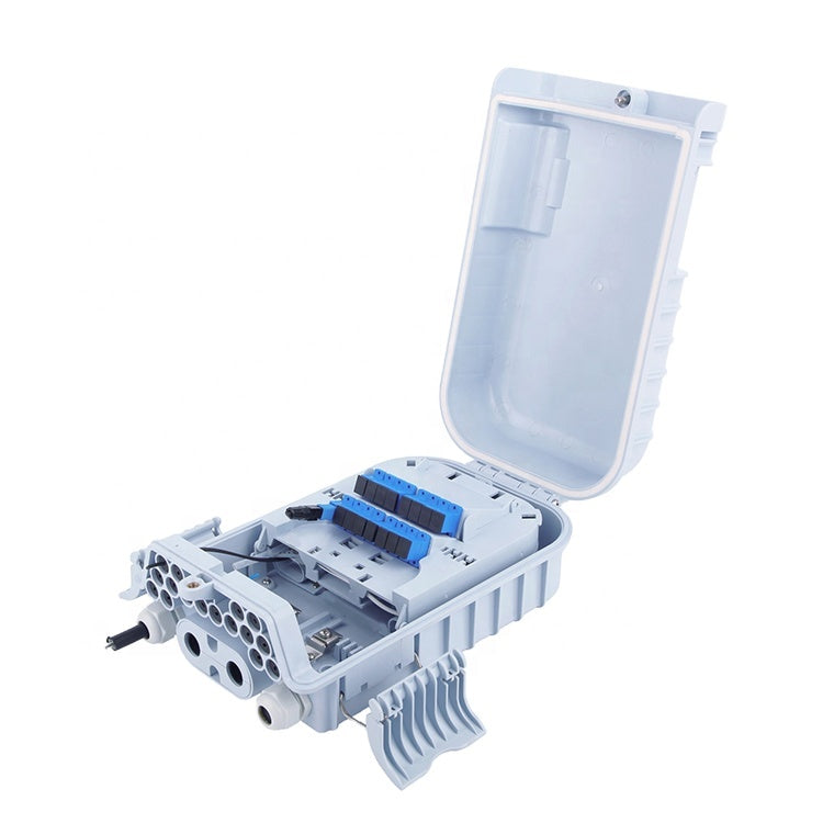 16 port outdoor fiber distribution box pre-terminated with sc adapter